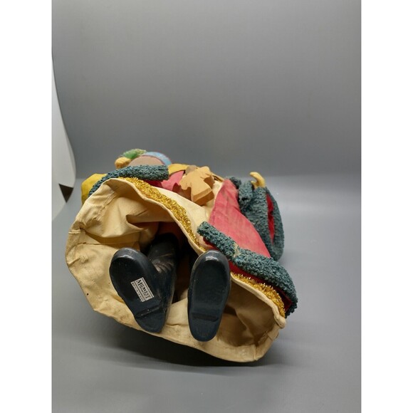 Midwest Imports Santa Father Christmas Figurine Clothtique Bottle Brush Tree - Picture 7 of 8